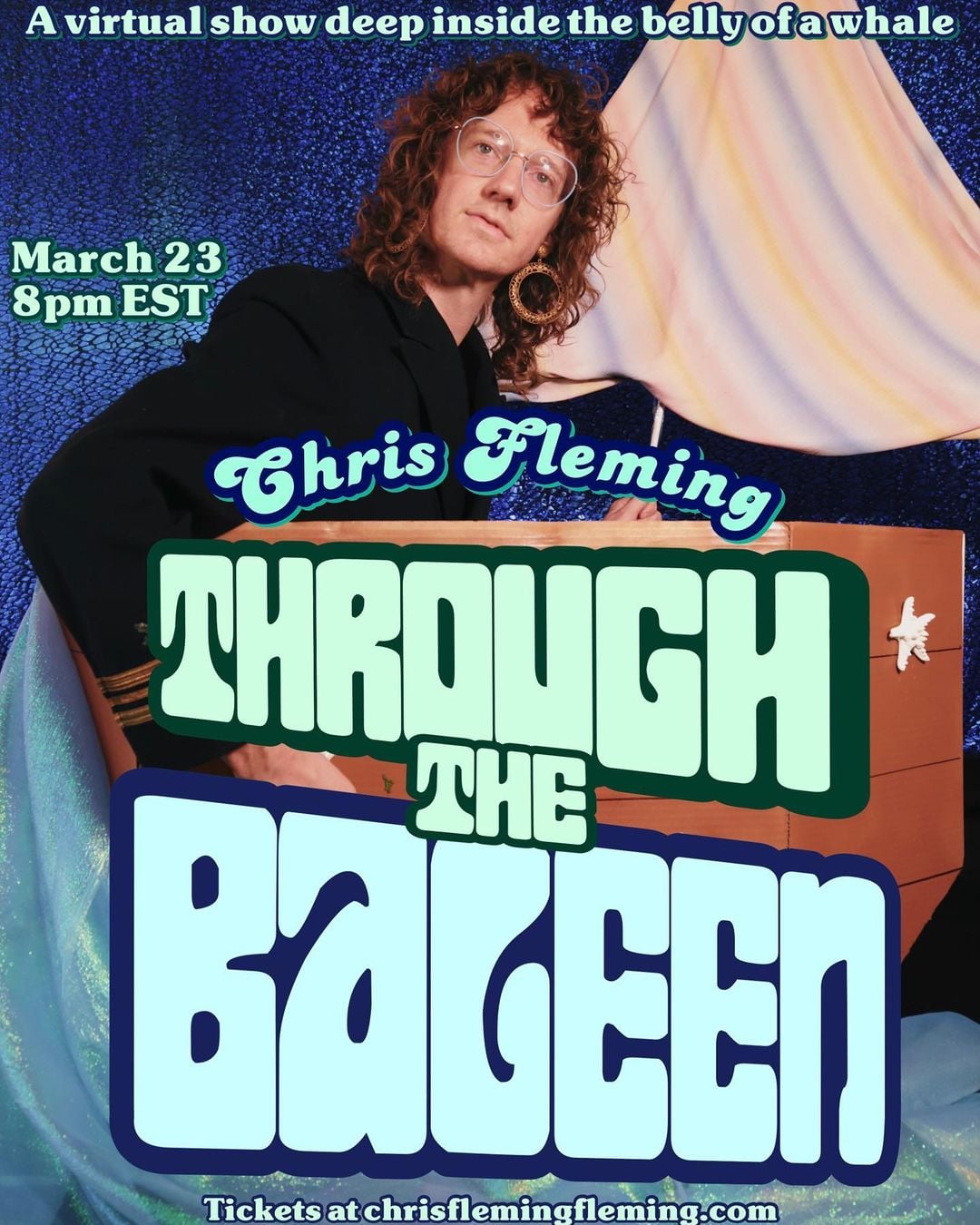 Chris Fleming's new show, "Through the Baleen," opened on March 23.