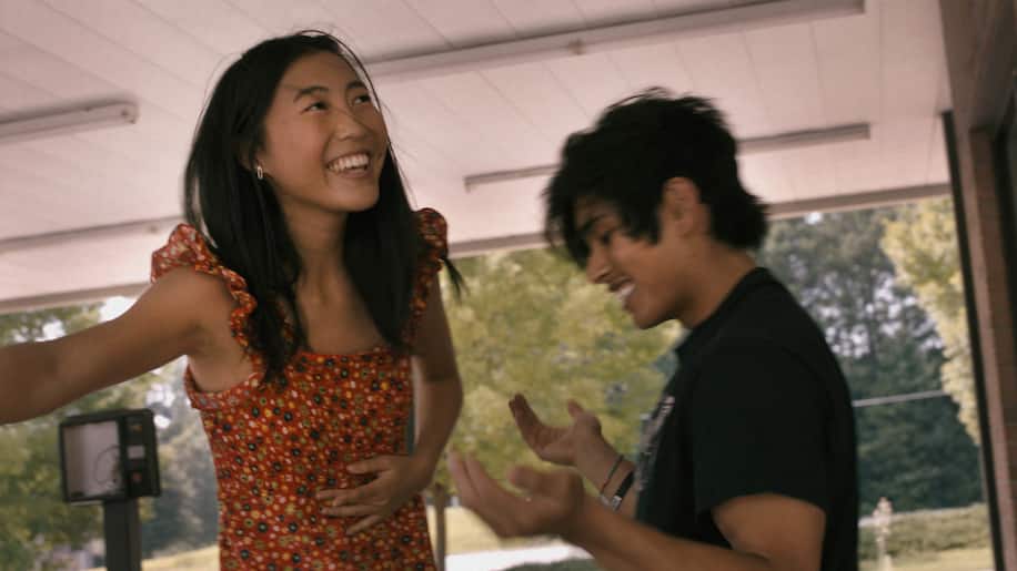 Shirley Chen '22 (left) stars as Krista and Jose Angeles (right) stars as Nito in "Beast Beast," directed by Danny Madden.