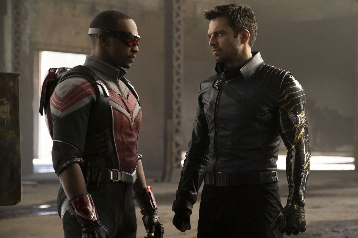 Anthony Mackie and Sebastian Stan in "The Falcon and the Winter Soldier."