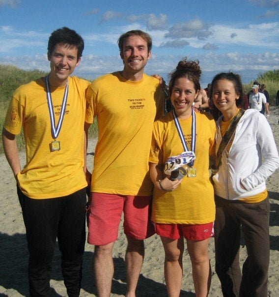 Kreycik, left, at the Reach the Beach Relay in New Hampshire in 2007. His friends described him as an adventurous spirit who loved to spend time outdoors.