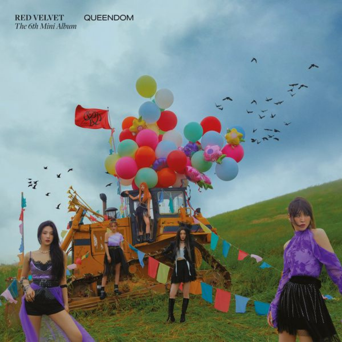 EP cover for Red Velvet's "Queendom."