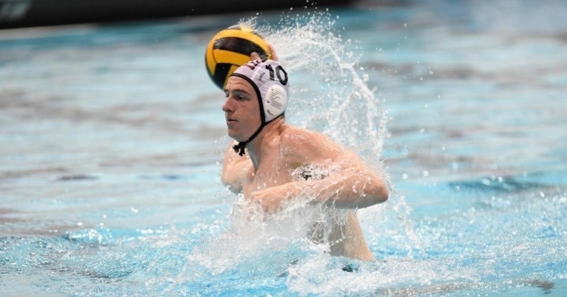 Nick Bunn ‘19 fires a shot on goal during his playing days at Harvard. He hopes to continue impacting the campus and Harvard student-athletes through his new company, 98Strong.