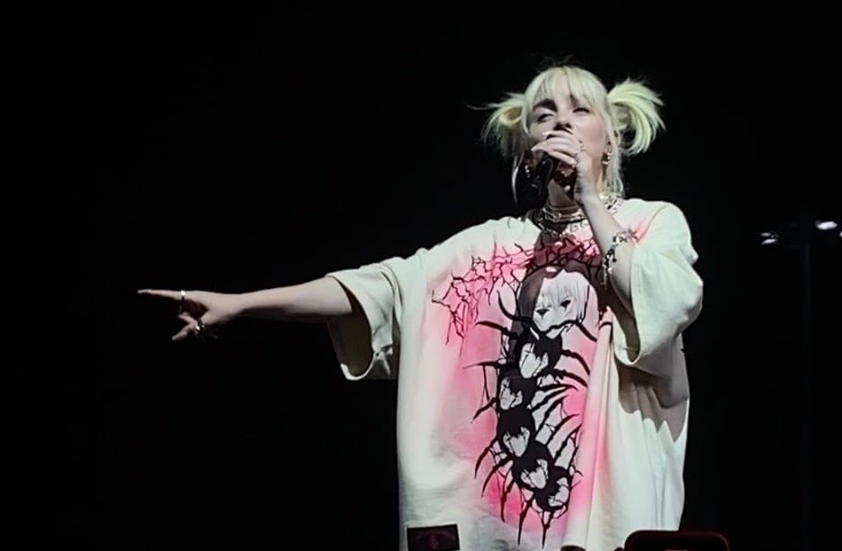 Billie Eilish at the 2021 Governors Ball Music Festival.
