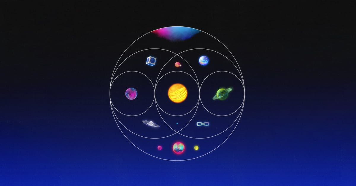 Album art for Coldplay's "Music of the Spheres."