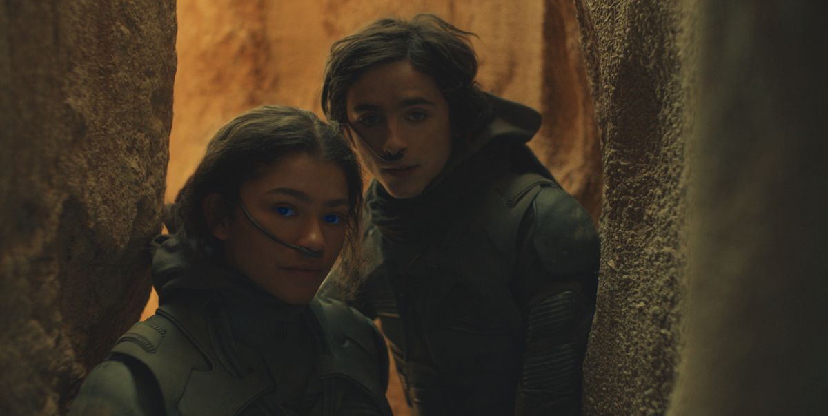 Timothée Chalamet and Zendaya in "Dune"