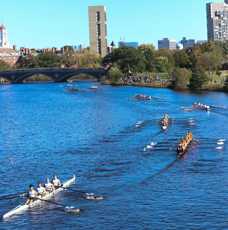 Men's and women's crew teams from around the world were treated to clear skies and blue waters during Saturday and Sunday's races. Standout Harvard performances include the Radcliffe Lightweight team finishing in third place in the women's Lightweight Eights race.