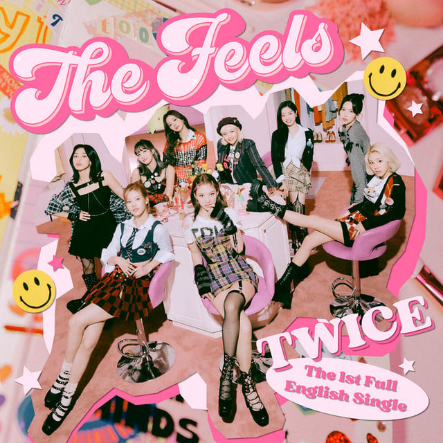Single cover for TWICE's "The Feels."