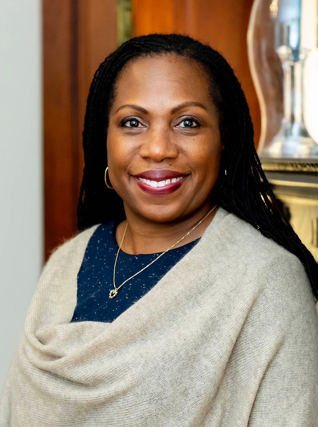 Judge Ketanji Brown Jackson '92, photographed at Harvard's Loeb House in 2020.