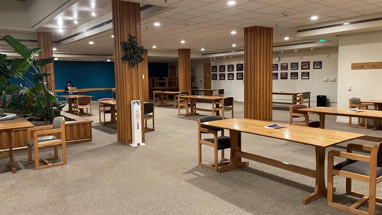 After beginning the spring semester with only grab-and-go options, Harvard's dining halls will reopen on Tuesday with socially distanced seating.