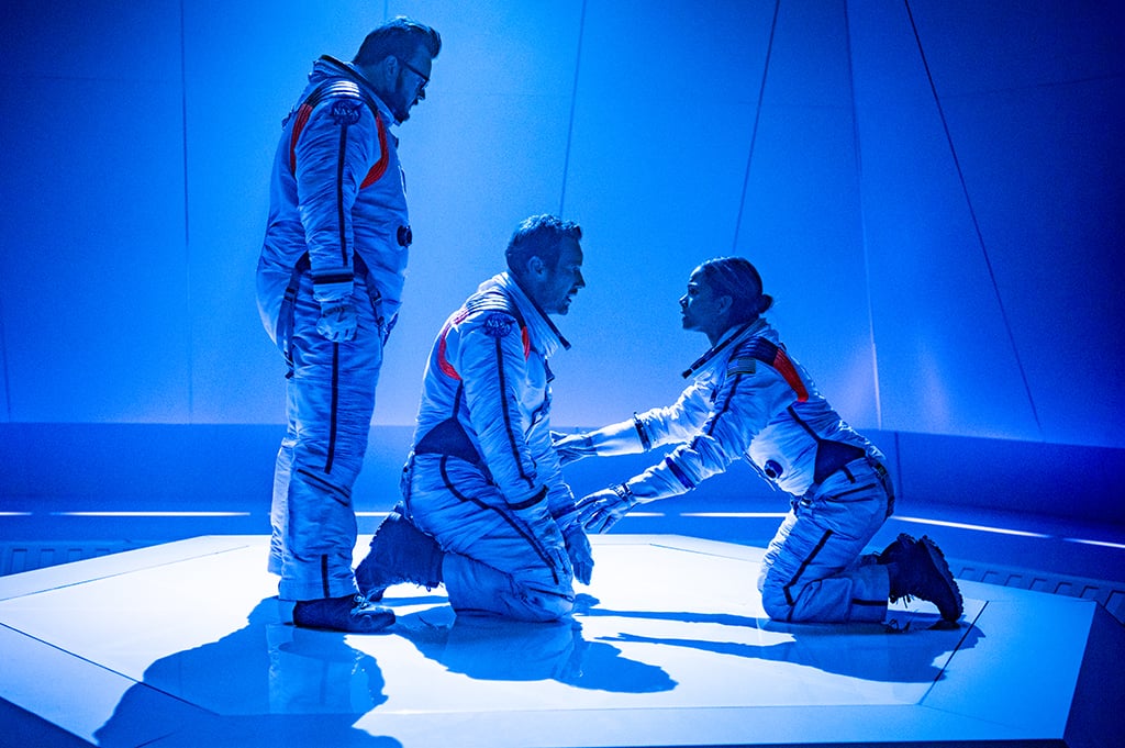 John Bradley, Patrick Wilson, and Halle Berry in "Moonfall."