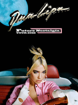 Cover for Dua Lipa's "Future Nostalgia" Tour.