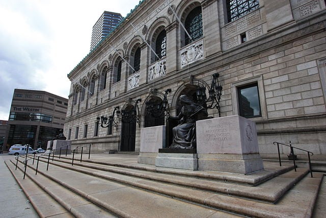 The Copley entrance to the Boston Public Library.