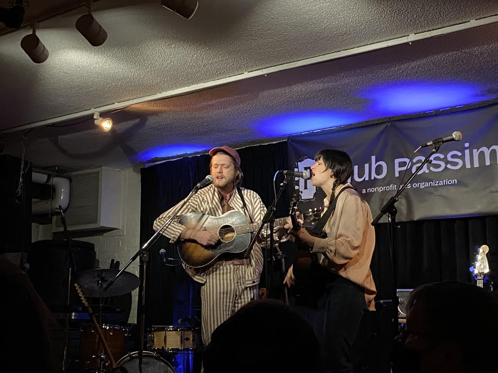 Taylor Ashton returned to the Club Passim stage on Apr 4.
