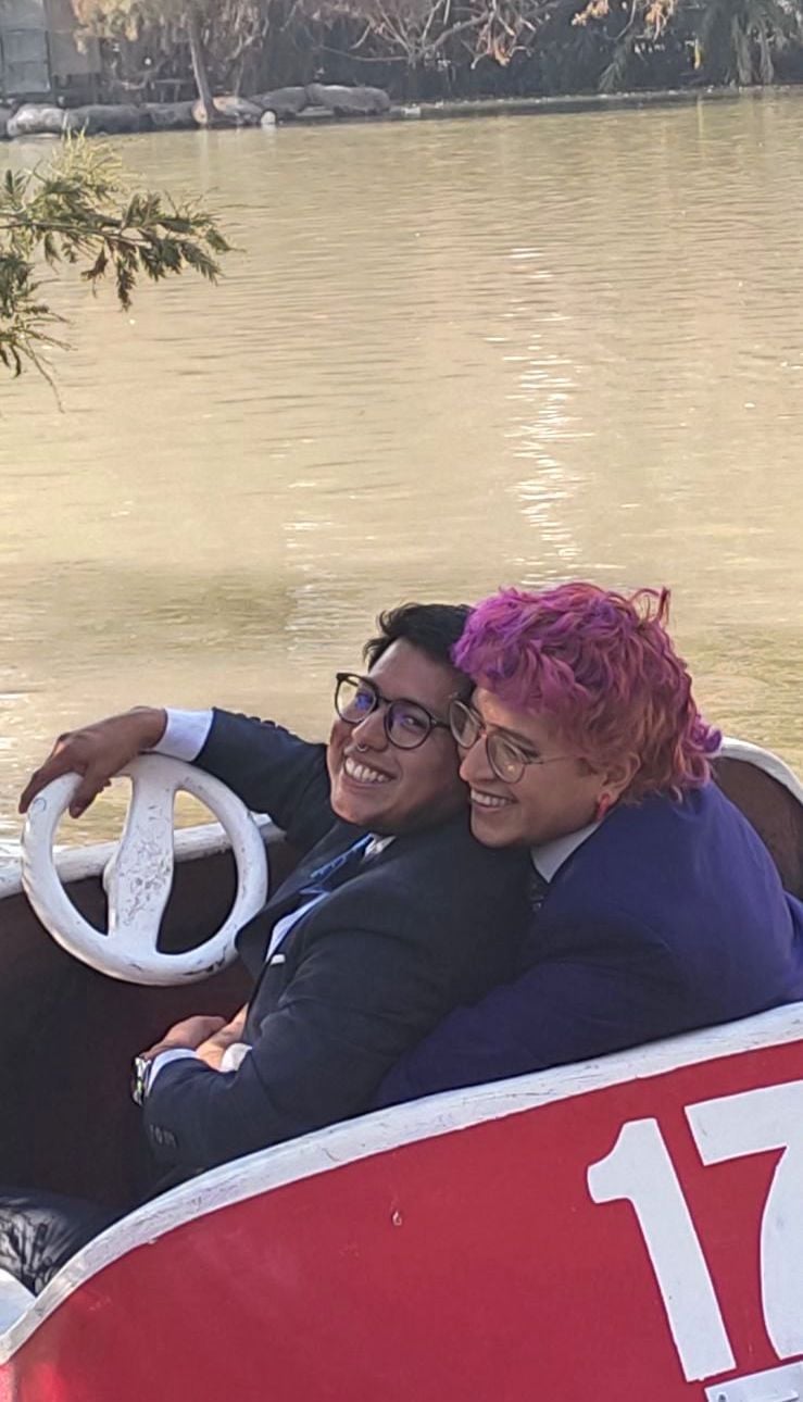 Rodrigo Ventocilla with his spouse, Sebastián Marallano.