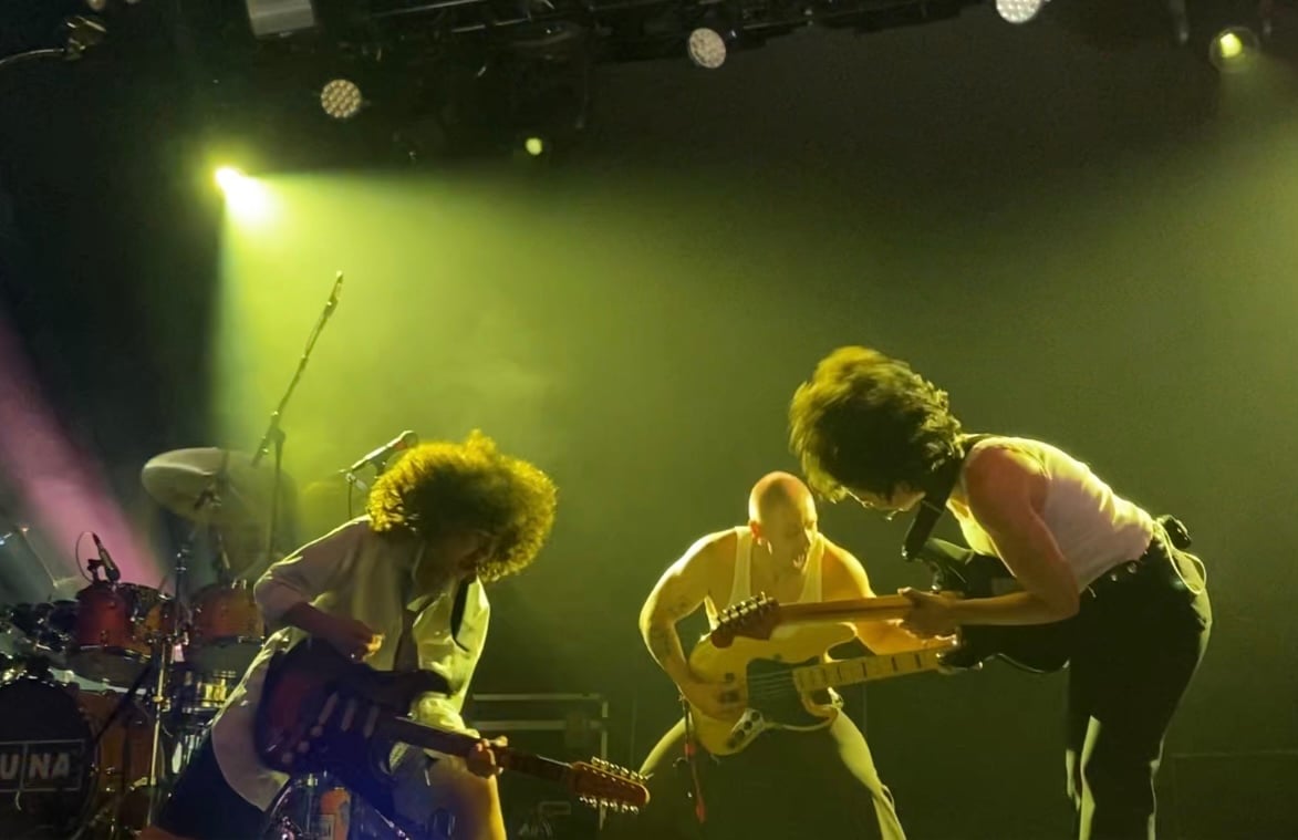 Naomi McPherson, bassist Geo Botelho, and Josette Maskin rock out on the Royale stage.