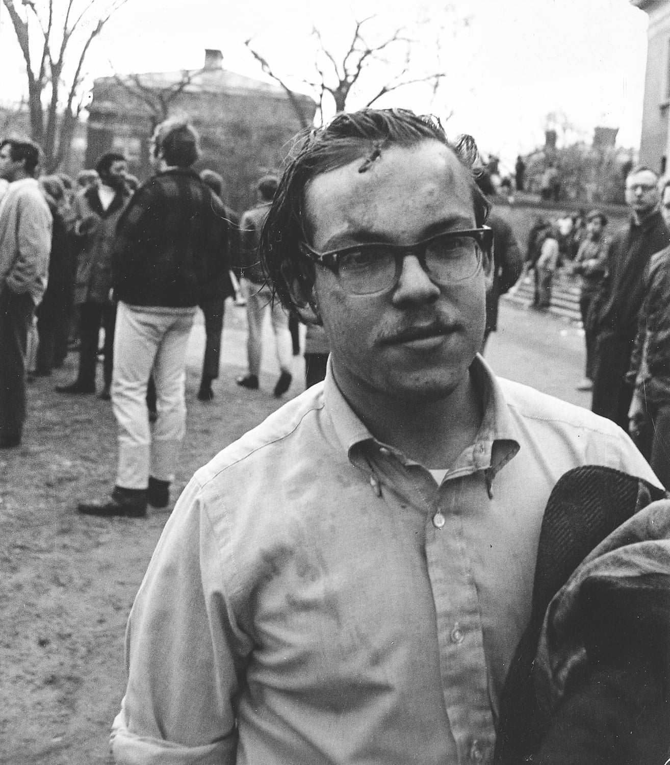In the early hours of April 10, 1969, hundreds of police stormed University Hall, resulting in a bloody crackdown that went down in infamy in Harvard history.