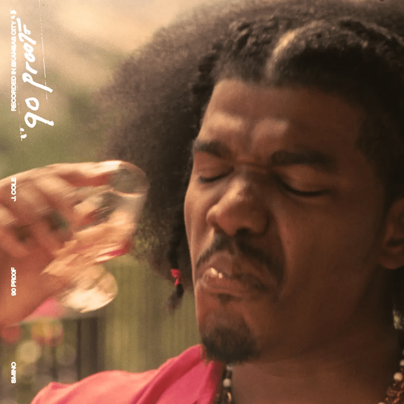 Single cover for Smino & J. Cole's single "90 Proof."