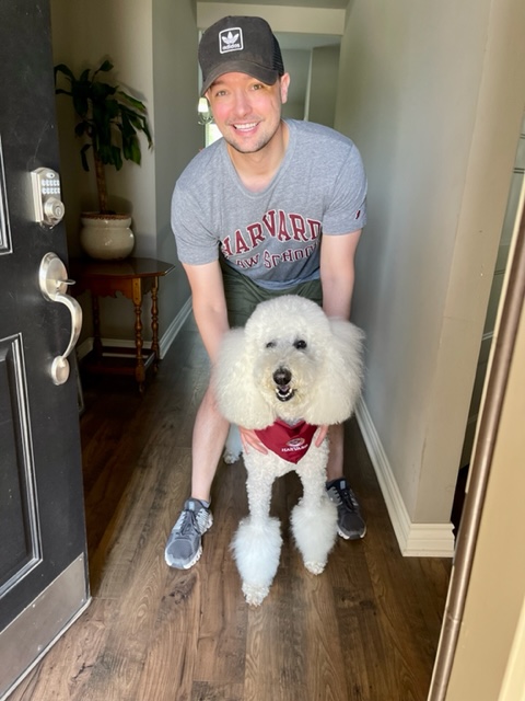 Jeremy C. Hendley loved his 11-year-old white standard poodle, Louis.