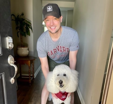 Jeremy C. Hendley loved his 11-year-old white standard poodle, Louis.