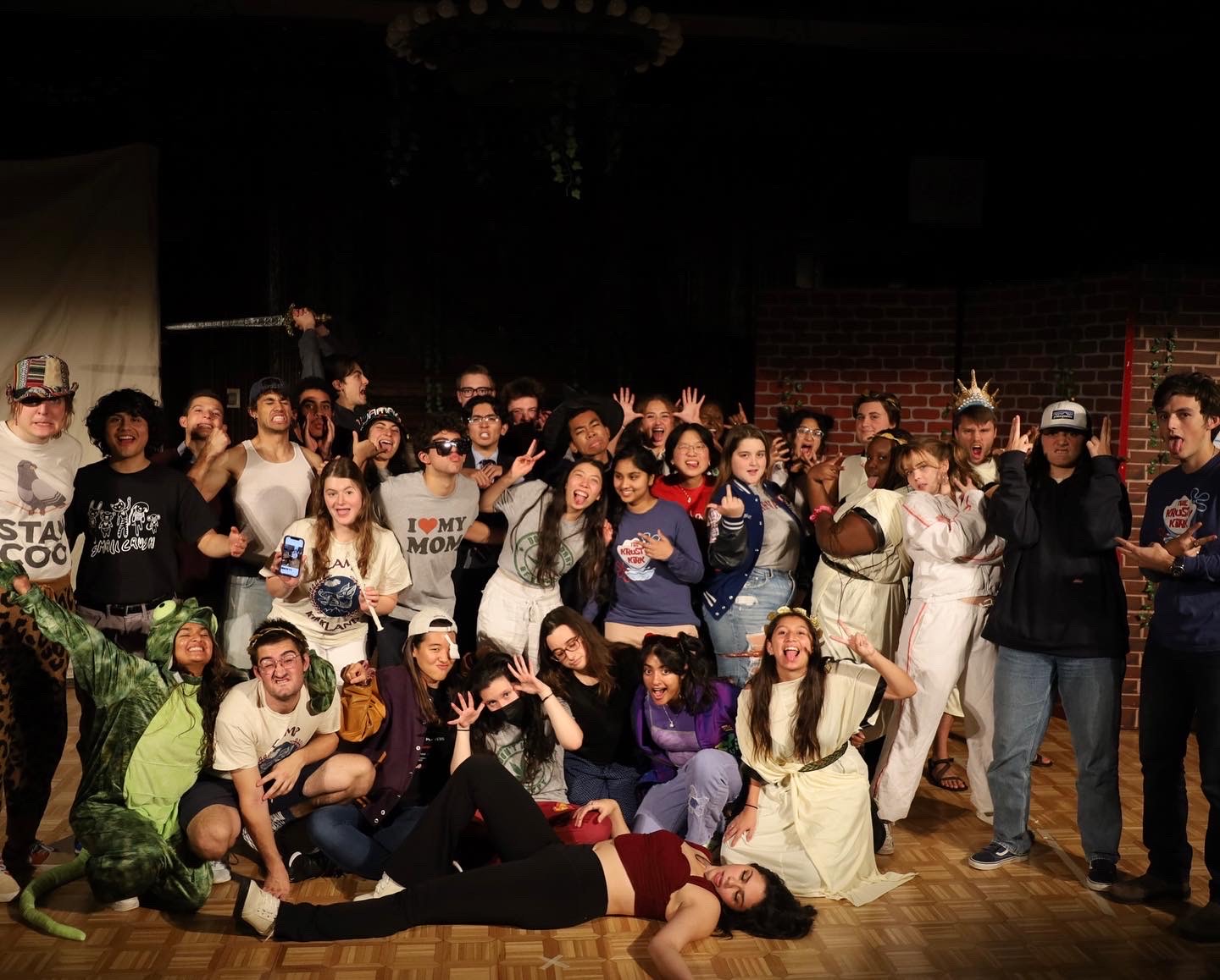 The cast of Kirkland Drama Society's "Quadyssey," which staged shows on Oct. 21 and 22.