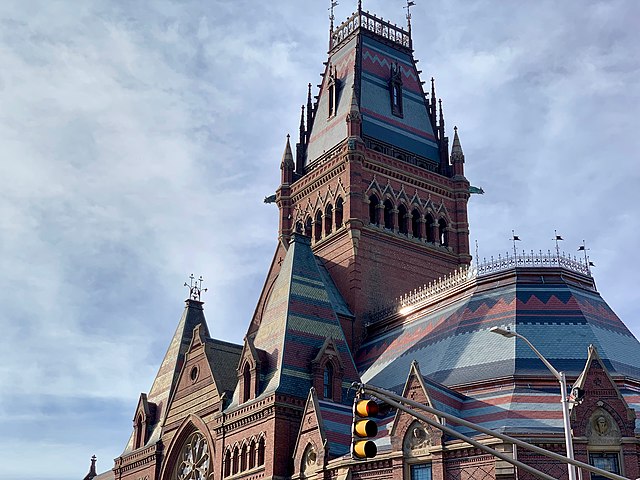 The a cappella concert took place in Sanders Theater in Harvard's Memorial Hall.