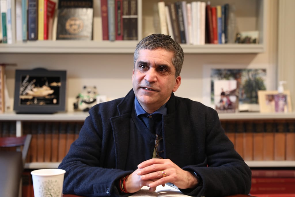 Dean of the College Rakesh Khurana discussed the value of providing data to applicants throughout admissions processes at a Tuesday interview.