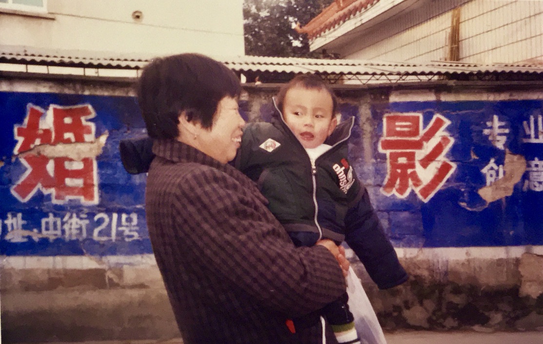 The author and his grandmother, roughly January 2002. Shot on film and shipped to America.
