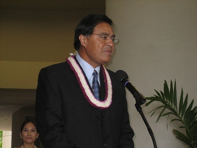 Mufi Hannemann '76,  pictured above, is a Harvard men's basketball alumnus and has had quite a career in the business and political worlds, serving as the Mayor of Honolulu for six years. Most recently, he has lead the Hawaii Lodging and Tourism Association, which is the state's largest private tourism organization.