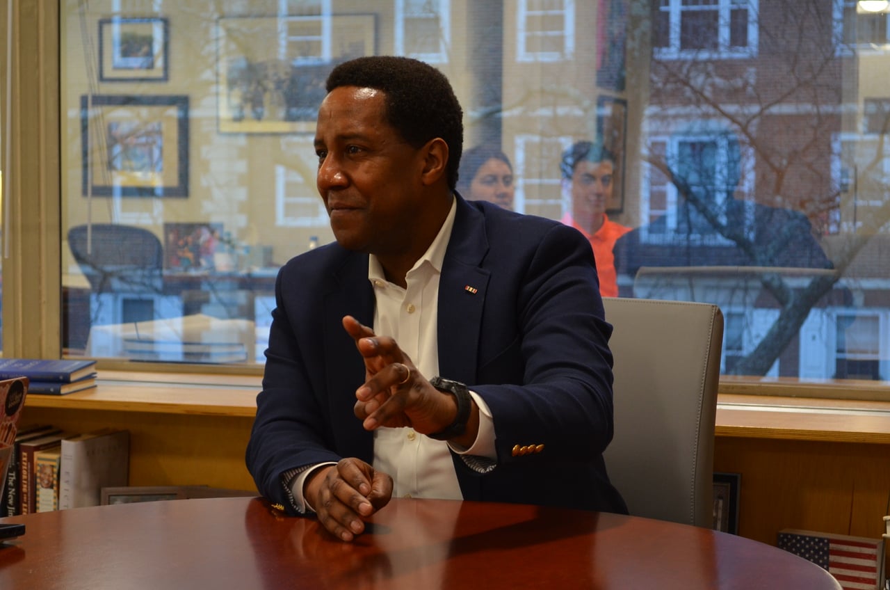 Setti D. Warren, pictured at a February interview, is starting his first full semester as the director of the Harvard Institute of Politics.
