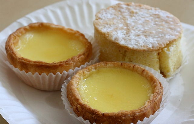 Lemon pastries from a traditional Chinese bakery.