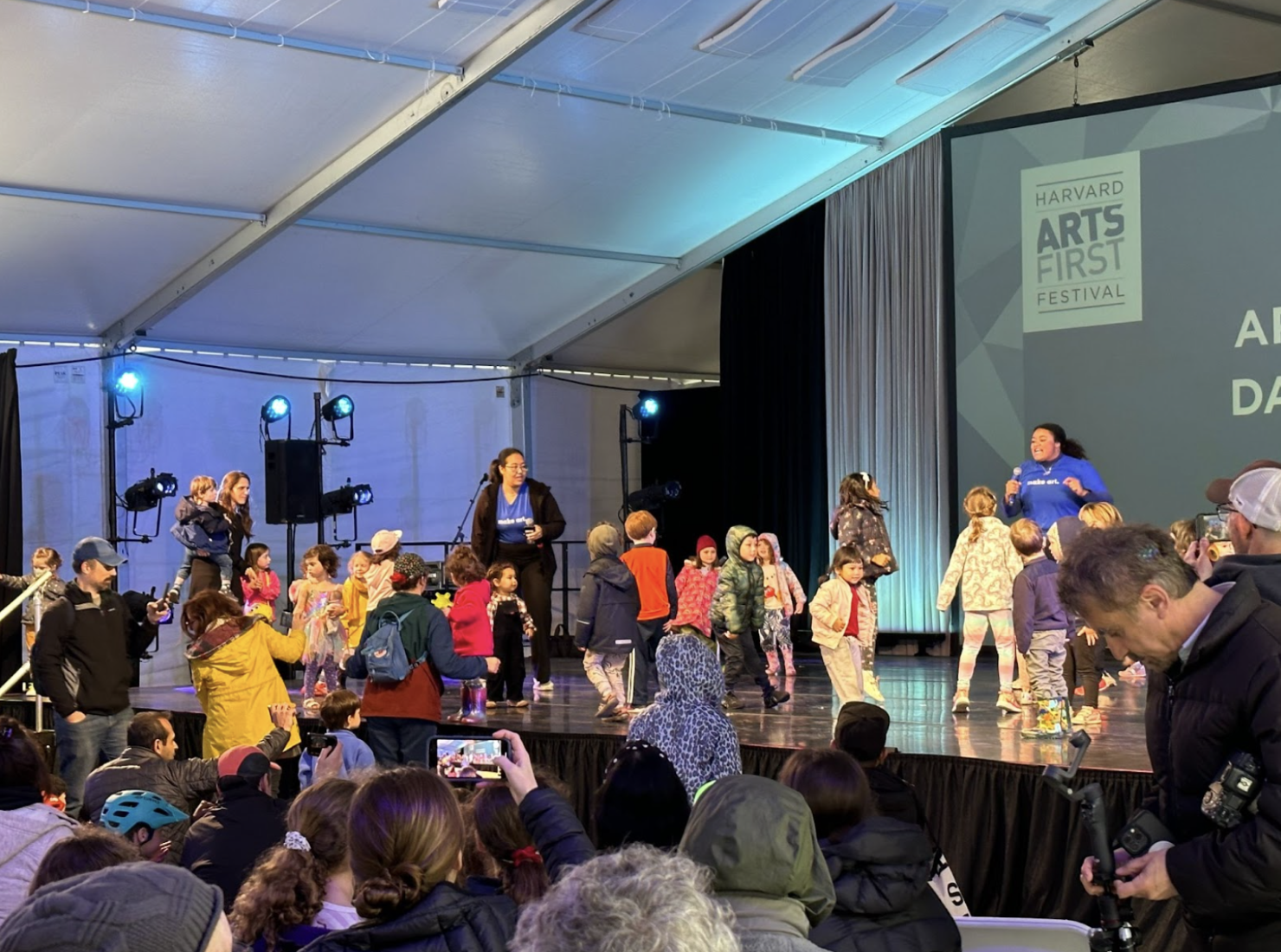 Young children take the stage during the ARTS FIRST Festival.