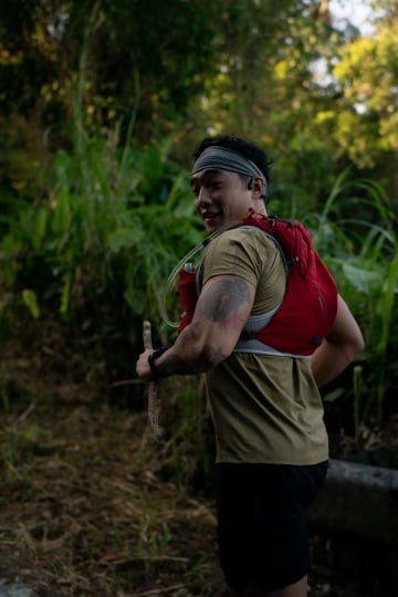 Nick during his 50-mile ultramarathon in Puerto Rico.