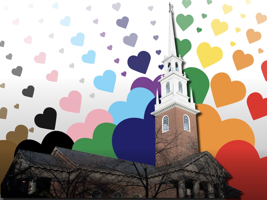 Among many firsts, Harvard’s Memorial Church held its first gay wedding ceremony during the 1997-98 academic year.