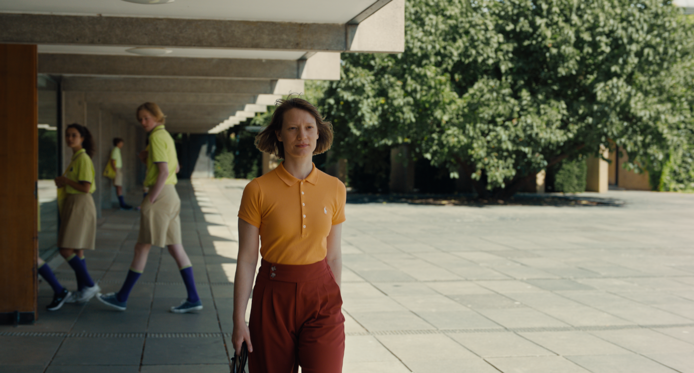 Mia Wasikowska stars as Ms. Novak in the frightening "Club Zero."