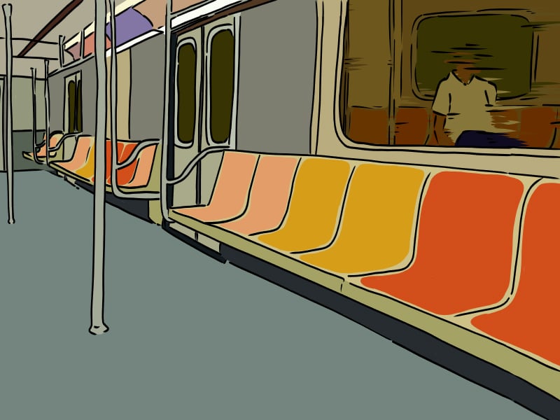 On the subway, you’re between where you were and where you’re going: everywhere and nowhere all at once. No matter how hard you try, you can’t pin yourself down.