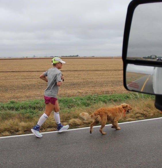 Physics professor Jenny Hoffman is running (yes, running) from SF to NY.