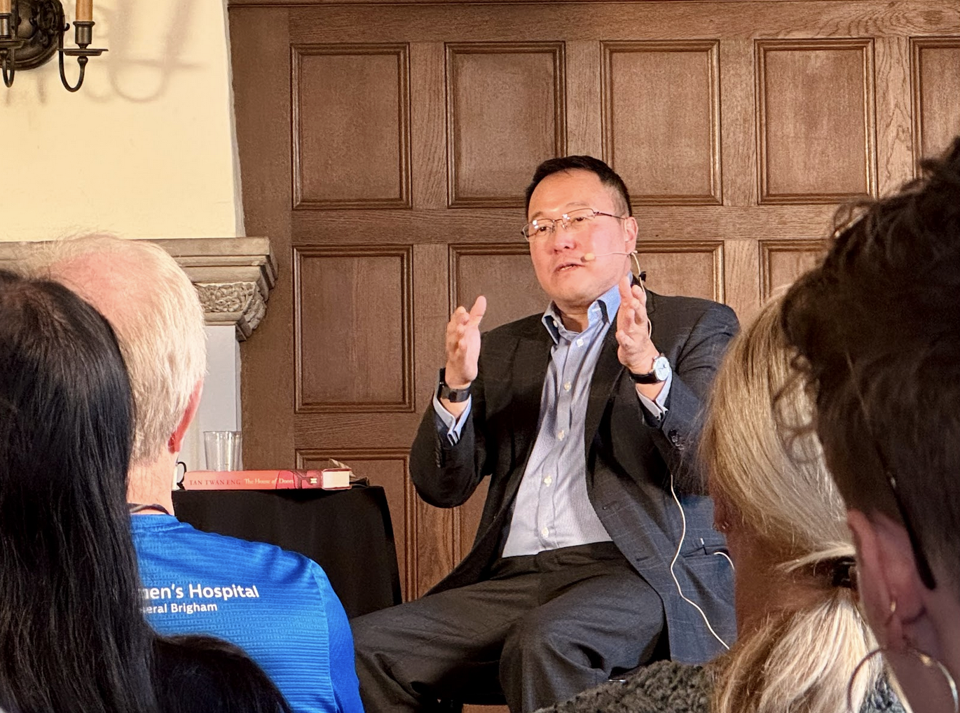 At the 2023 Boston Book Festival on Oct. 14, Tan sat down for a conversation with Rachel Cantor and Virginia Pye on “Defiance: Literary Imagination and the Power of Stories.”