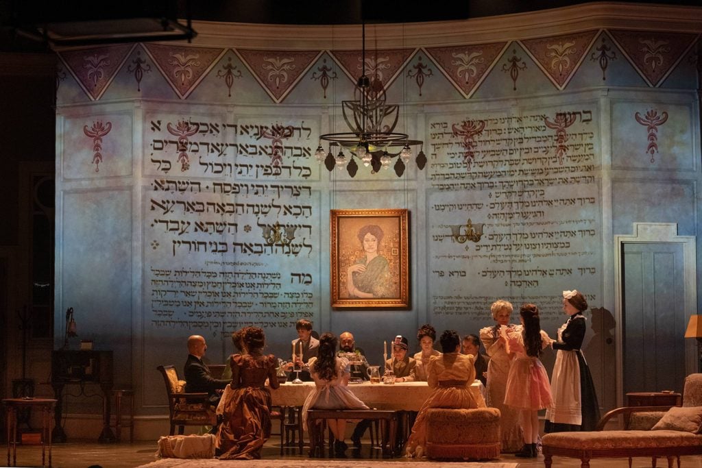 The cast of Tom Stoppard’s "Leopoldstadt," directed by Carey Perloff. "Leopoldstadt" runs through Oct. 13 at The Huntington Theatre.