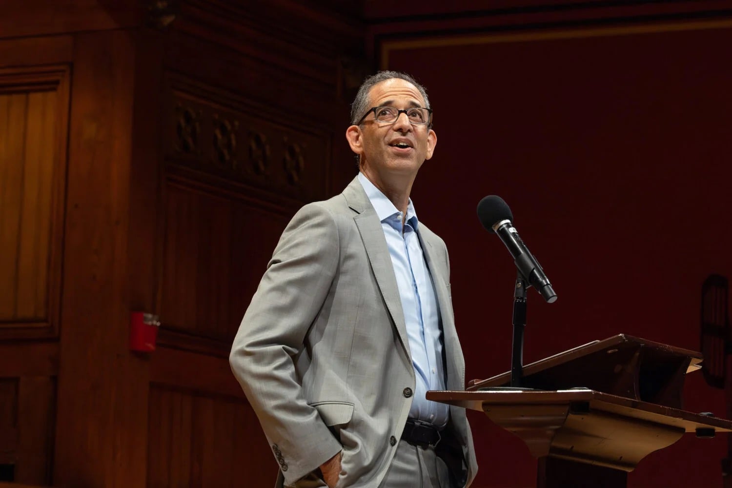 Interim HLS Dean John C.P. Goldberg has remained relatively quiet during his eventful tenure as dean.