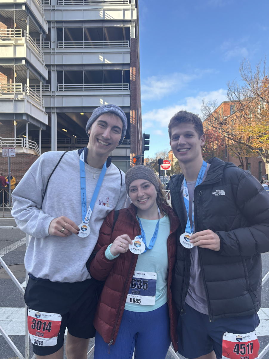 You ran with me through the Samaritans 5K, a fundraiser for suicide prevention, and the Cambridge Half Marathon, to which I wore all blue.