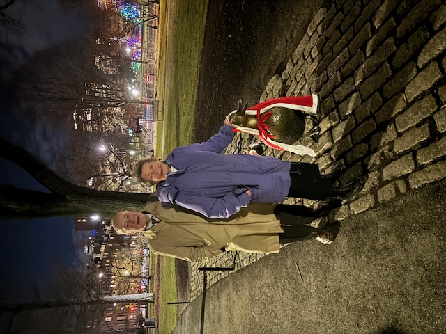 Joseph S. Nye Sr. and Molly Harding Nye in Boston Common in an undated photo.