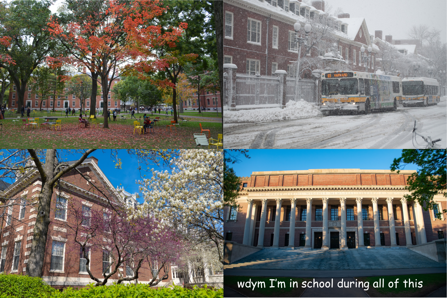 Going through the seasons.