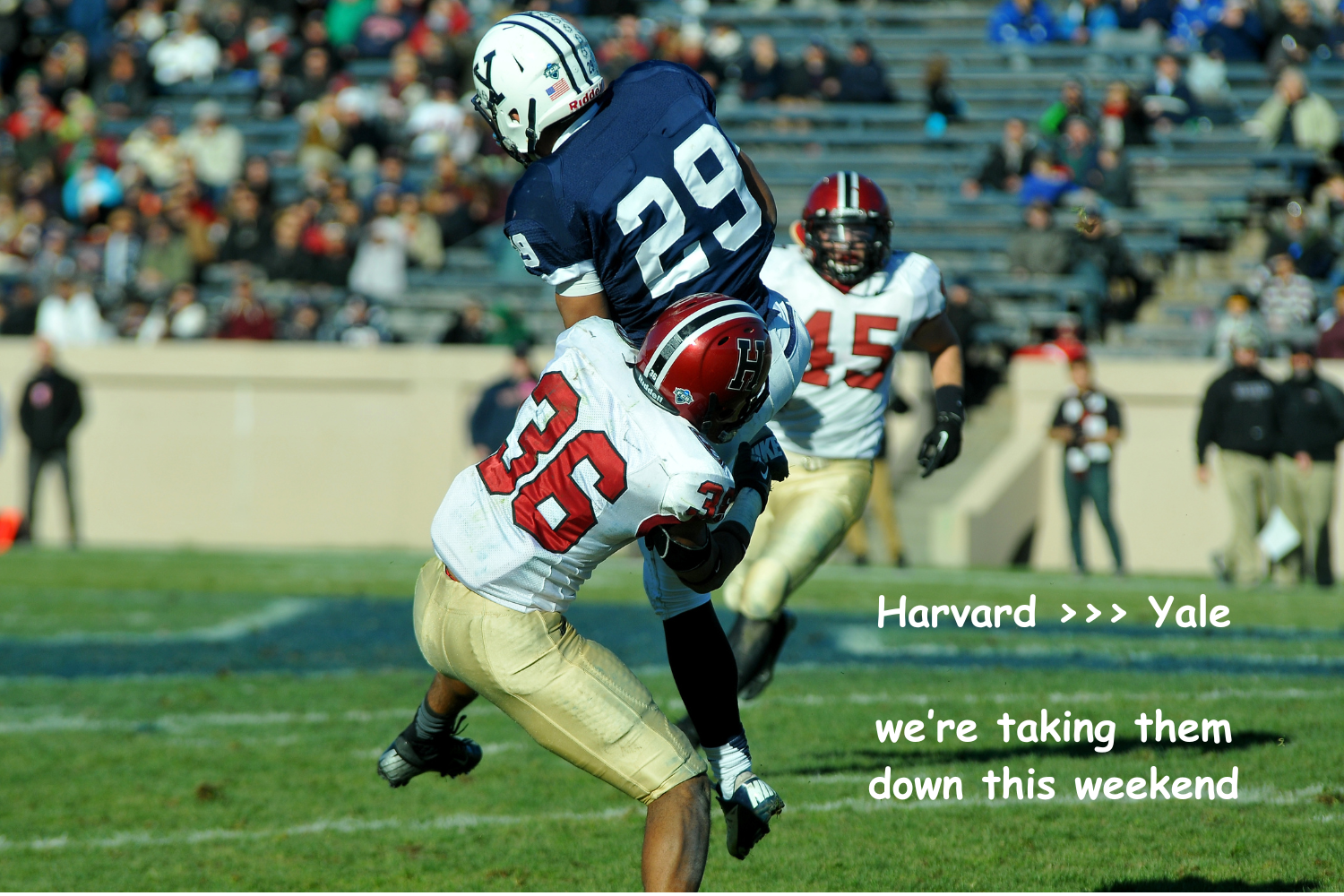 Taking down the Yale.