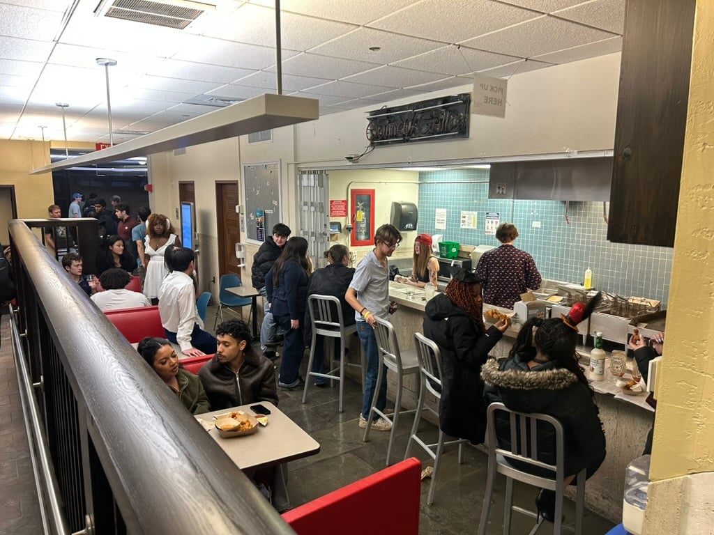 A busy night at the Quincy Grill, circa 2026.