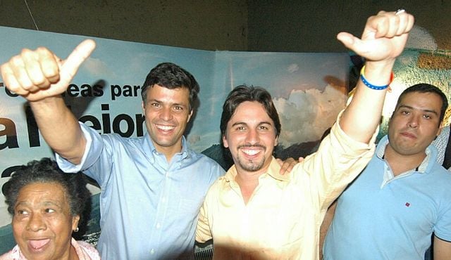 Freddy Guevara and Leopoldo López in 2011.