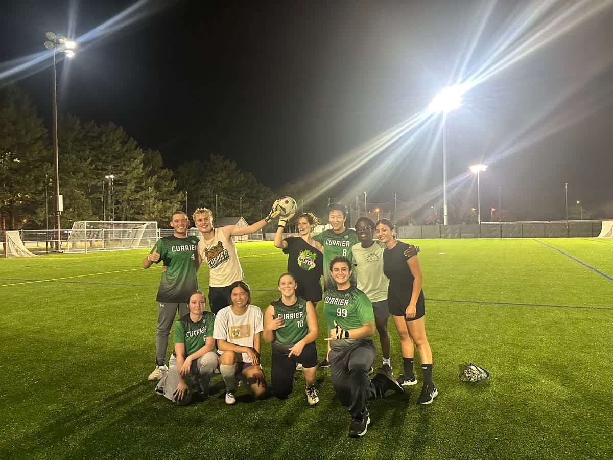 The Currier IM soccer team. 