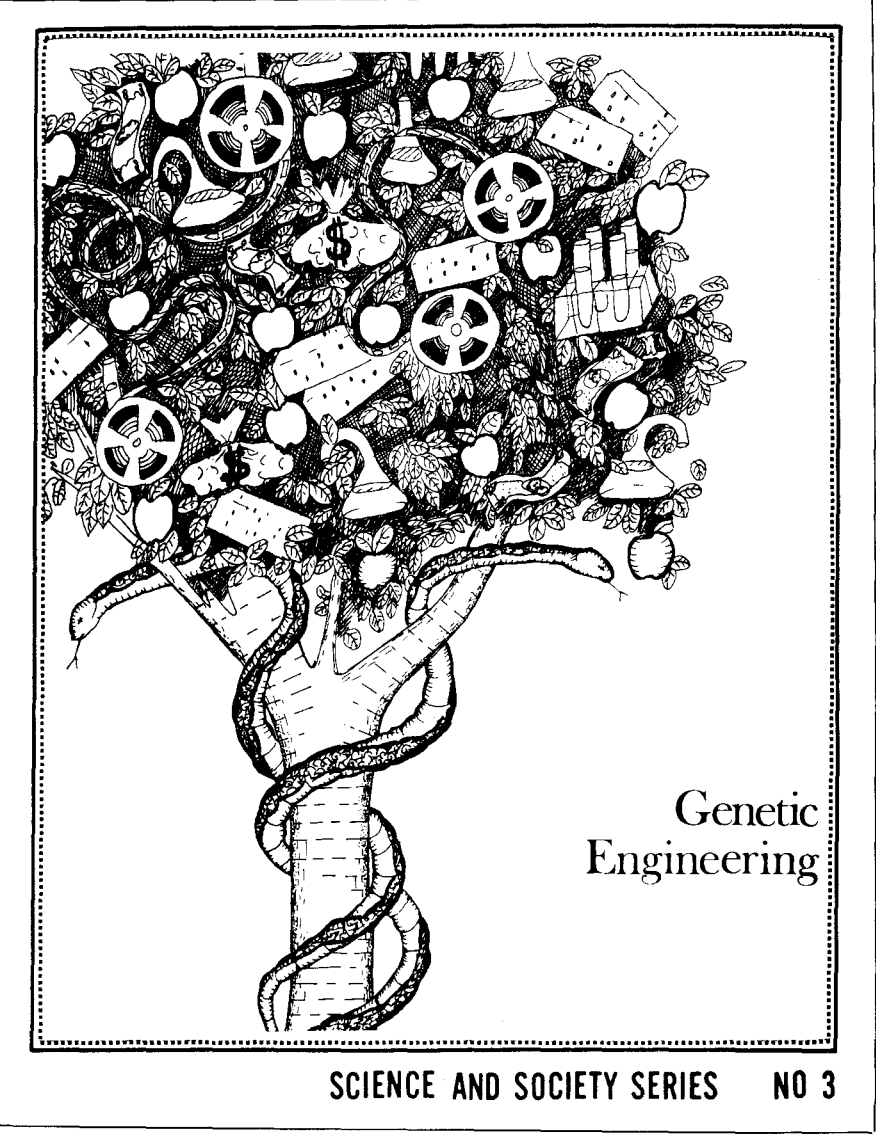 The cover of a teaching pamphlet produced by Science for the People, drawn by Mettie Whipple and first published in 1973.